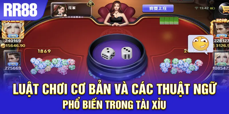 Các cửa cược và tỷ lệ trả thưởng trong tài xỉu RR88